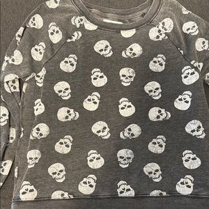 Grayson Threads Charcoal Skull Sweatshirt